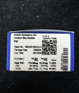 #HASH - Strawberry OG Cookies - Wax Budder - 1g