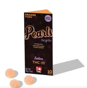 Grön - Orange Yuzu - Hash Rosin Infused Pearls - 100mg