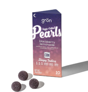 Grön - Blackberry Lemonade - Rosin Infused Pearls - 1:1:1 THC:CBD:CBN - 100mg