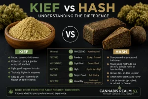 Kief vs hash: understanding the difference between two cannabis concentrates