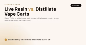 Live resin vs. distillate vape carts guide — Cannabis Realm NY